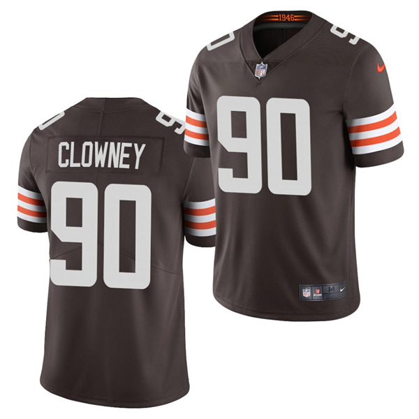 Men's Cleveland Browns #90 Jadeveon Clowney 2021 Brown NFL Vapor Untouchable Limited Stitched Jersey Men's Cleveland Browns #90 Jadeveon Clowney 2021 Brown NFL Vapor Untouchable Limited Stitched Jersey